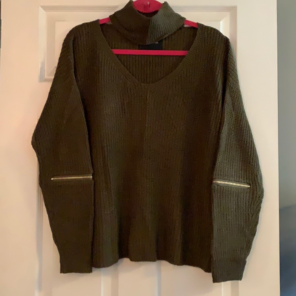 Knit v-neck sweater